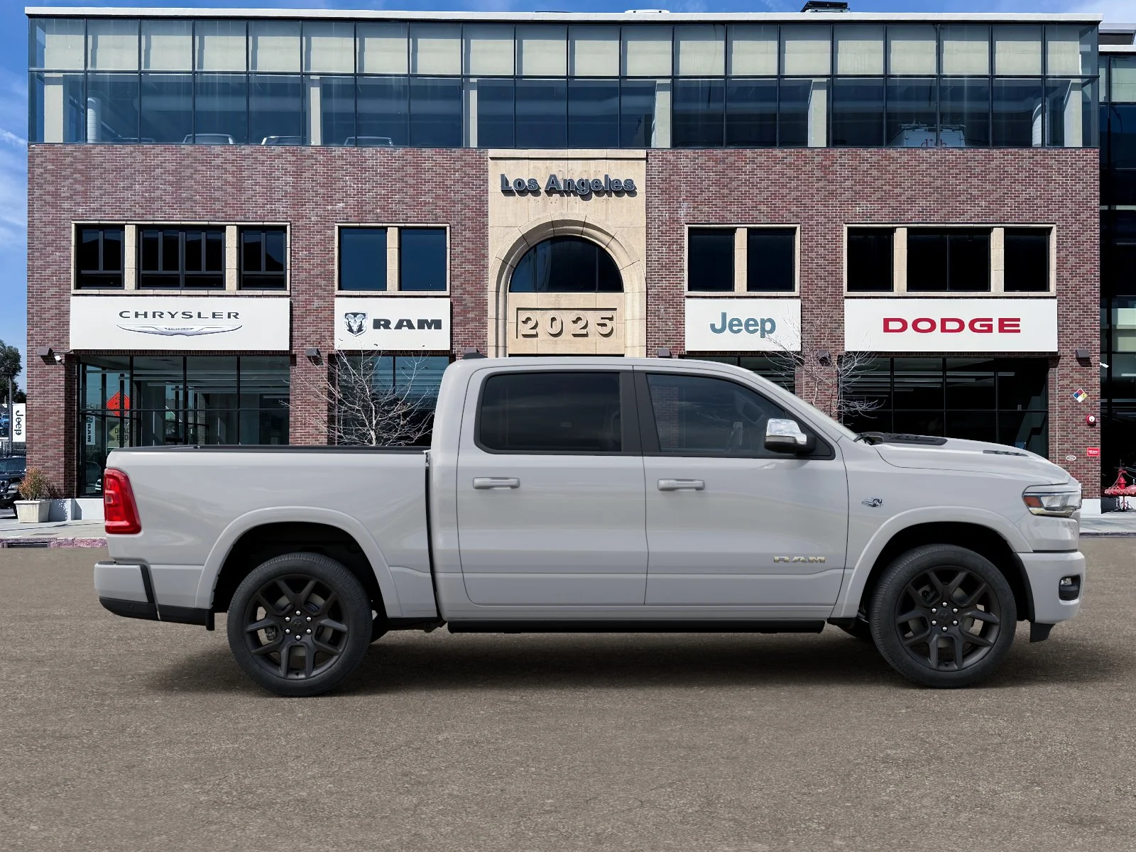New 2026 Bright White Clear-Coat Exterior Paint RAM Laramie image 47