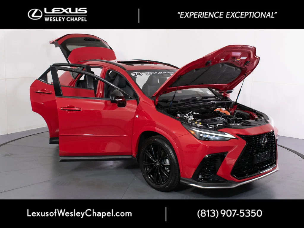 Certified Used 2024 Red Lexus 450h+ F SPORT image 11