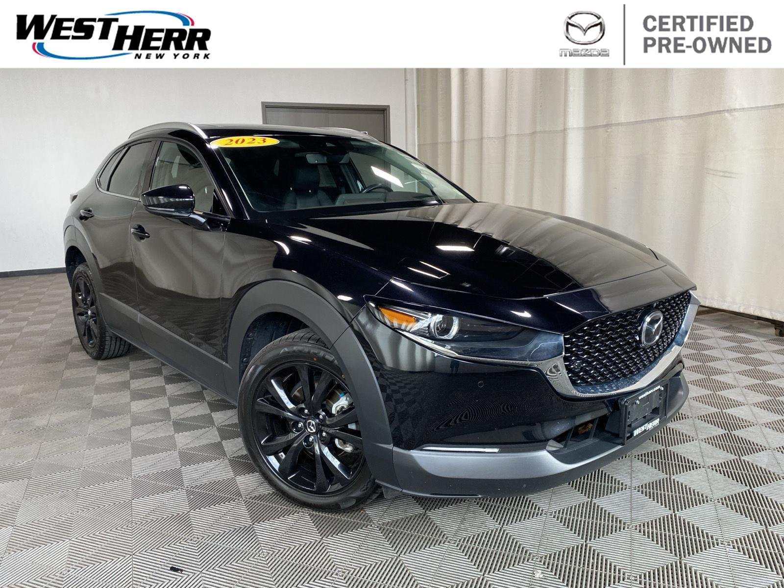 Certified Used 2023 Jet Black Mica Mazda 2.5 Turbo Premium Plus Package image 1