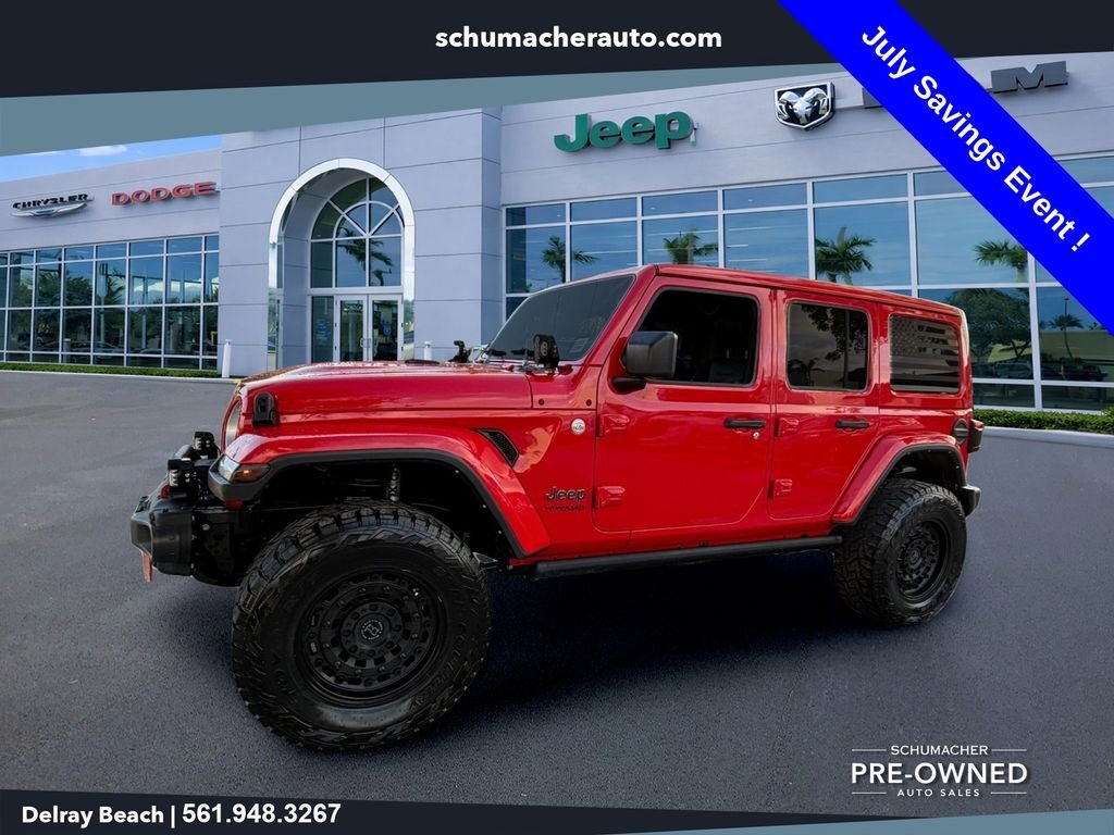 Used 2022 Red Jeep Unlimited Sahara image 3