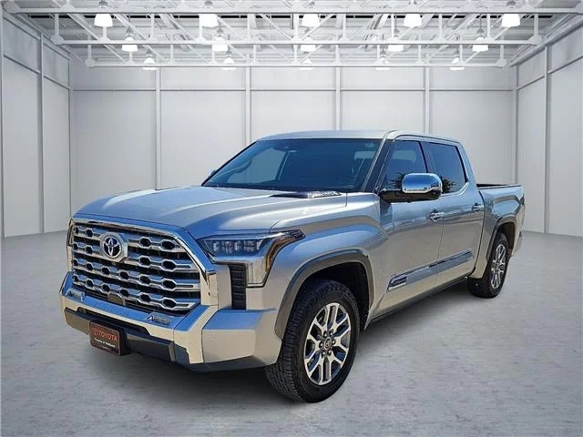 Used 2023 Celestial Silver Metallic Toyota 1794 Edition (A10) 4x4 CrewMax 5.5 ft. box 145.7 i image 1