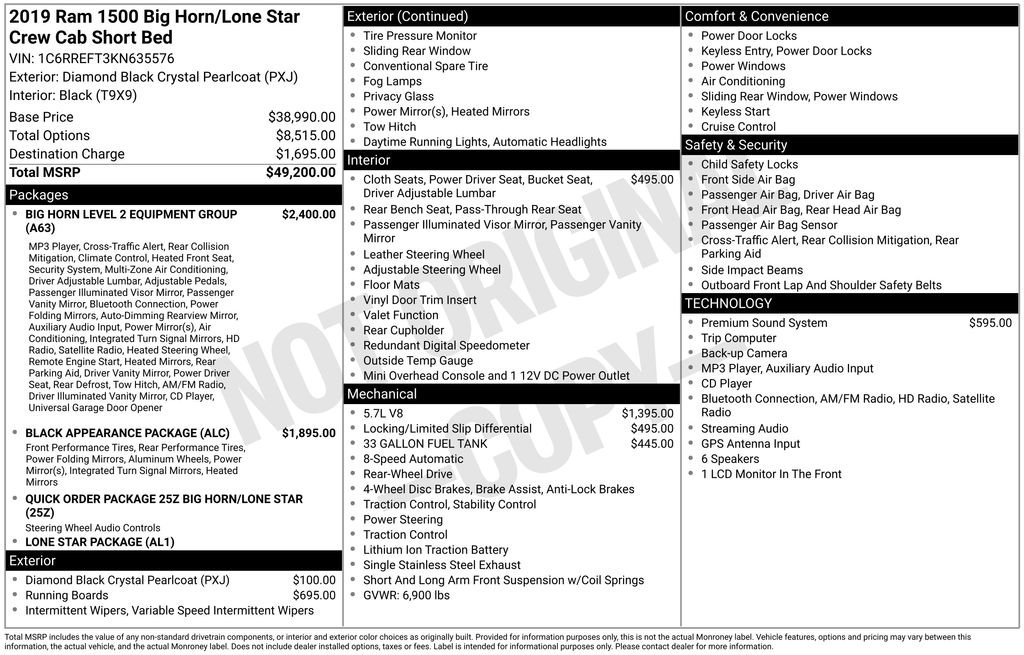 Used 2019 Black Ram Big Horn/Lone Star image 10