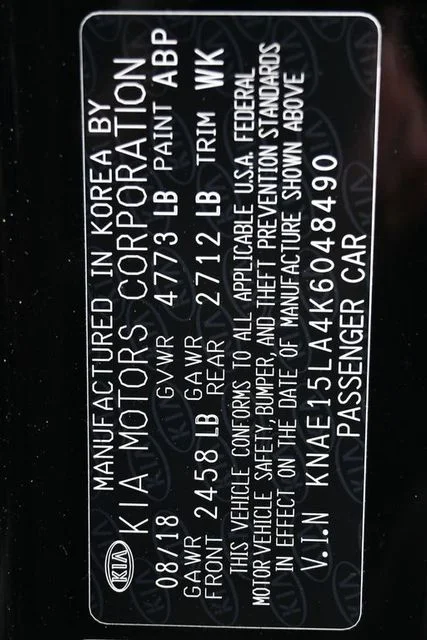 Used 2019 Black Kia Base image 10