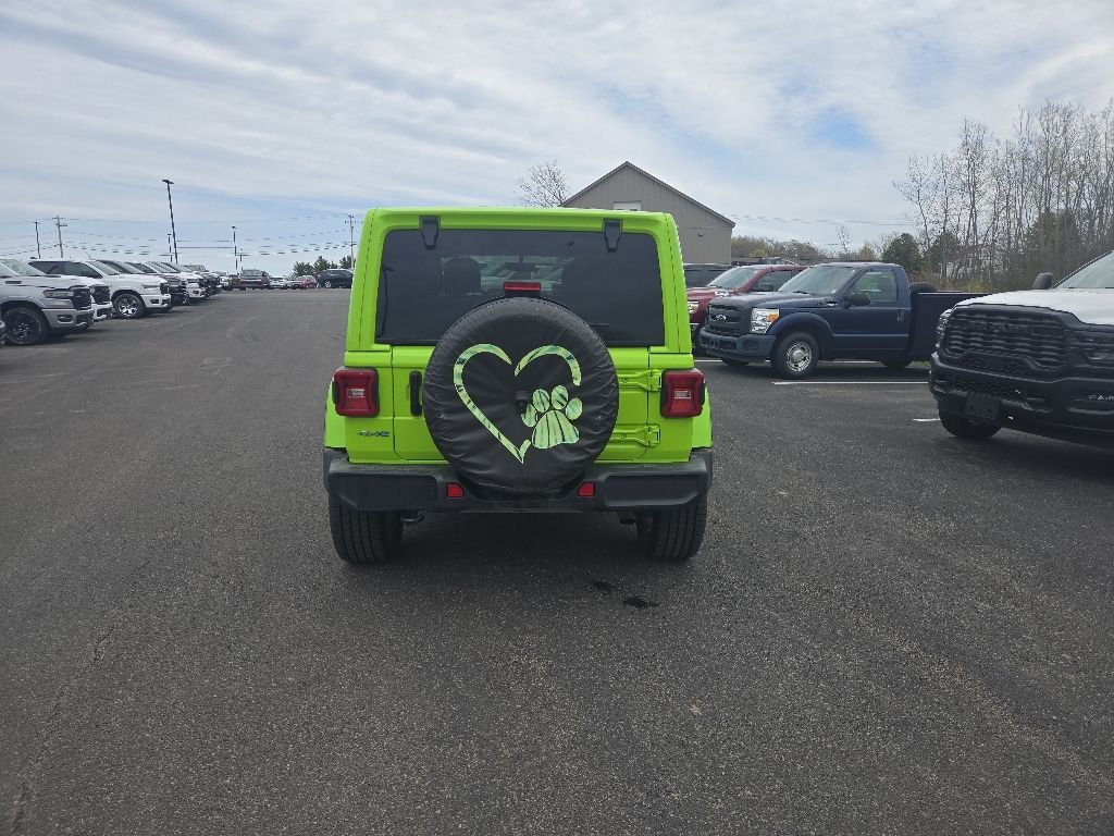 Used 2021 Green Jeep Unlimited Sahara High Altitude 4xe image 6