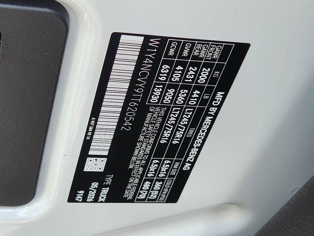 Used 2026 ARCTIC WHITE Mercedes-Benz CARGO image 12