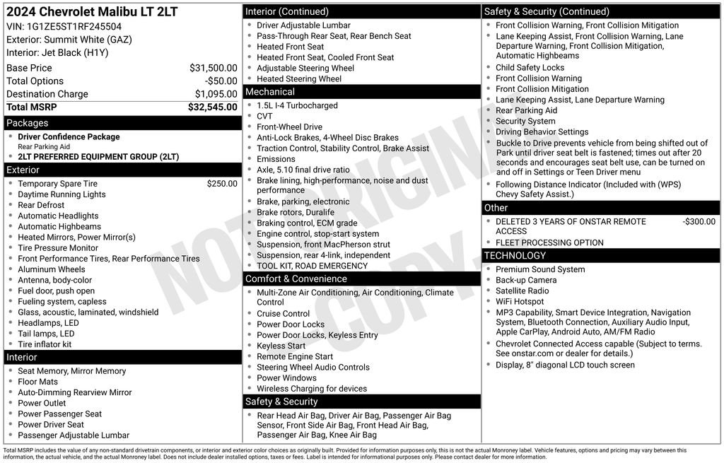 Used 2024 White Chevrolet LT image 6