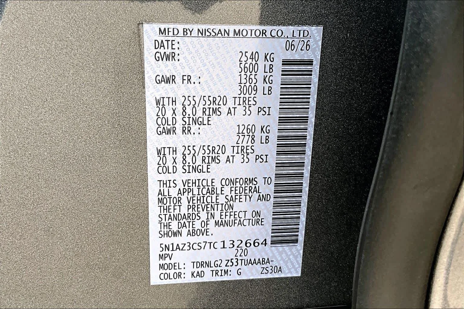 New 2026 Gun Metallic Nissan SL image 18