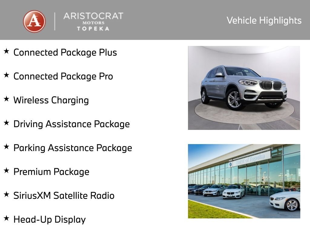 Used 2020 BMW X3 30i with VIN 5UXTY5C09L9D56673 for sale in Kansas City