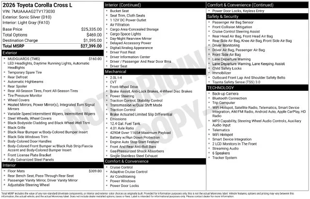 Used 2026 Silver Toyota L image 39