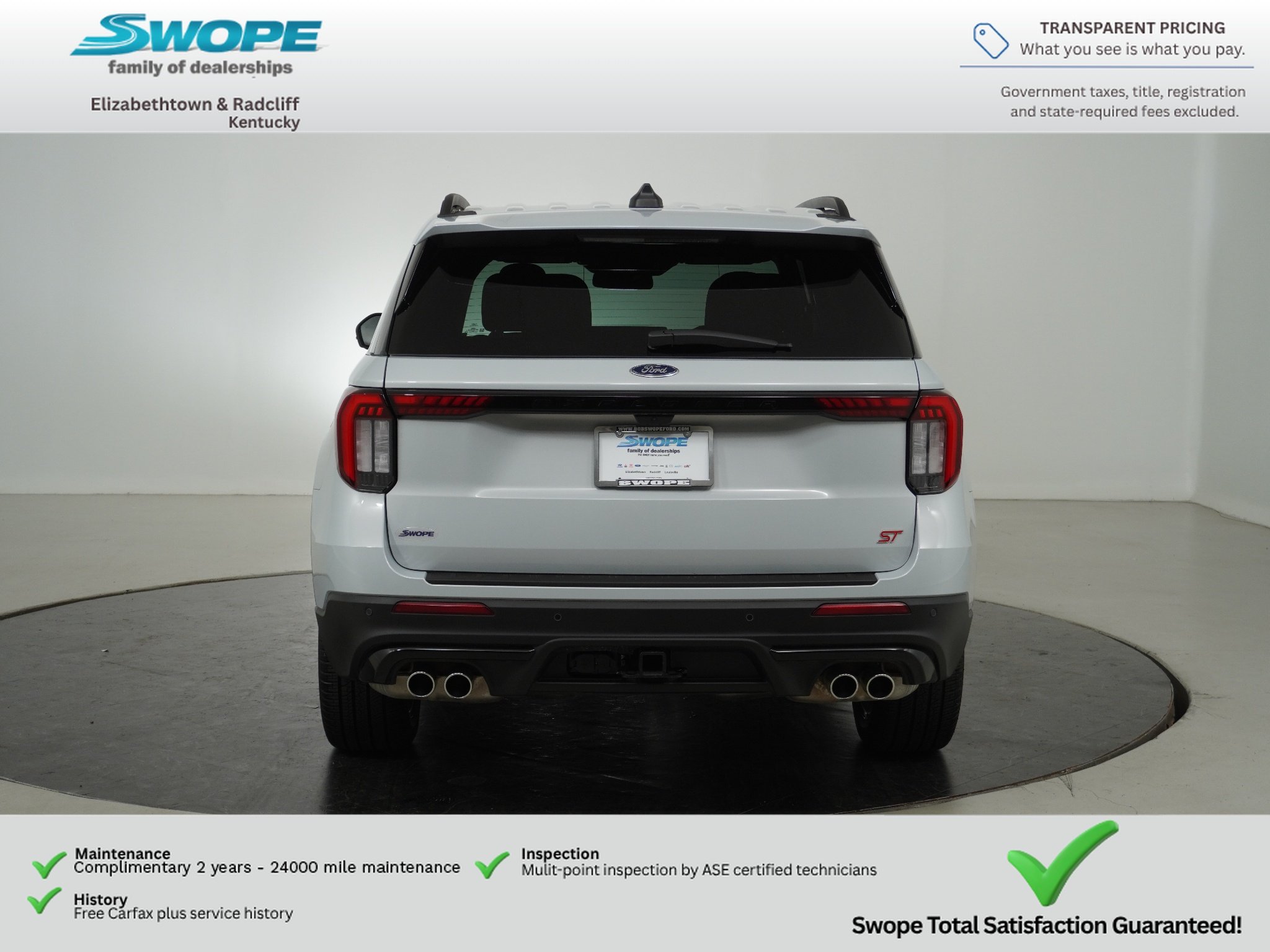 Used 2026 Space White Metallic Ford ST image 4