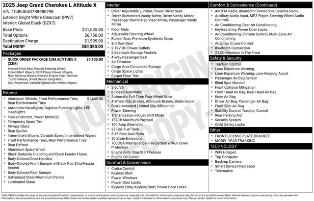 2025 Jeep Grand Cherokee L Altitude - Photo 42