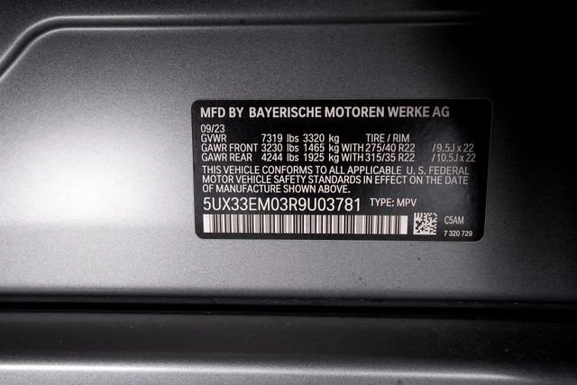 Used 2024 Frozen Pure Gray Metallic BMW M60i image 74