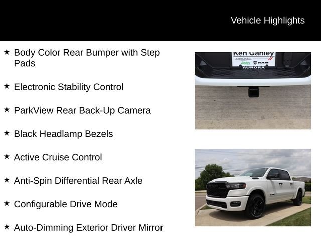 New 2026 Bright White Clear-Coat Exterior Paint RAM Big Horn image 12