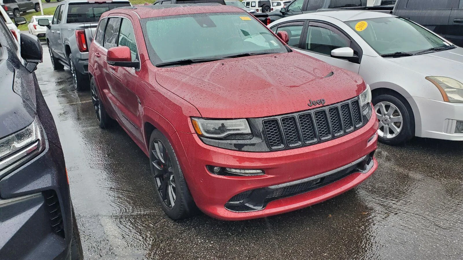 Used 2015 Deep Cherry Red Crystal Pearlcoat Jeep SRT image 2