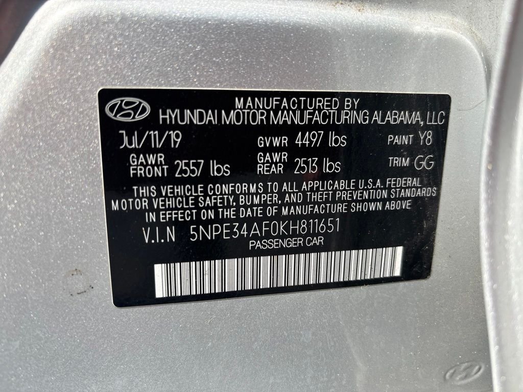 Used 2019 Silver Hyundai SEL image 10