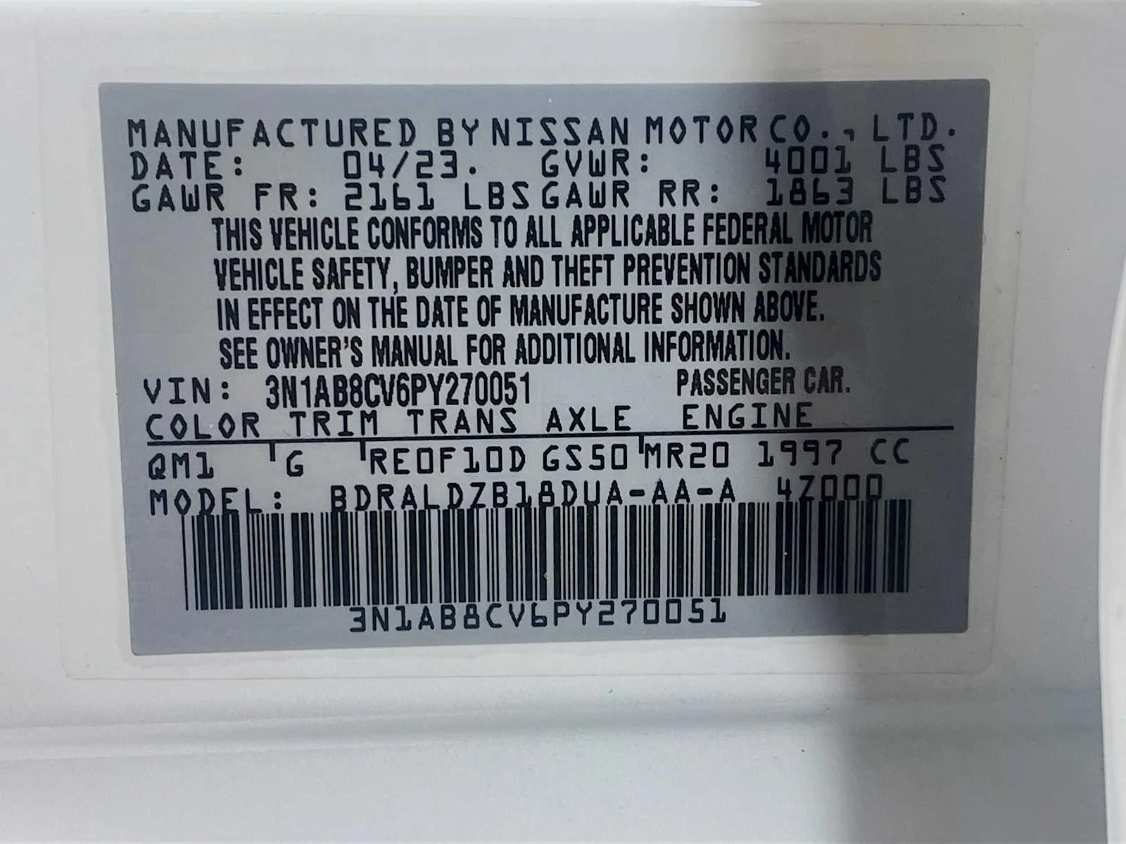Certified Used 2023 Fresh Powder Nissan SV image 26