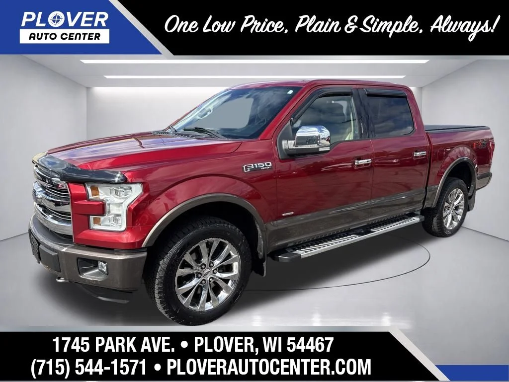 Used 2016 Ruby Red Metallic Tinted Clearcoat Ford Lariat image 1