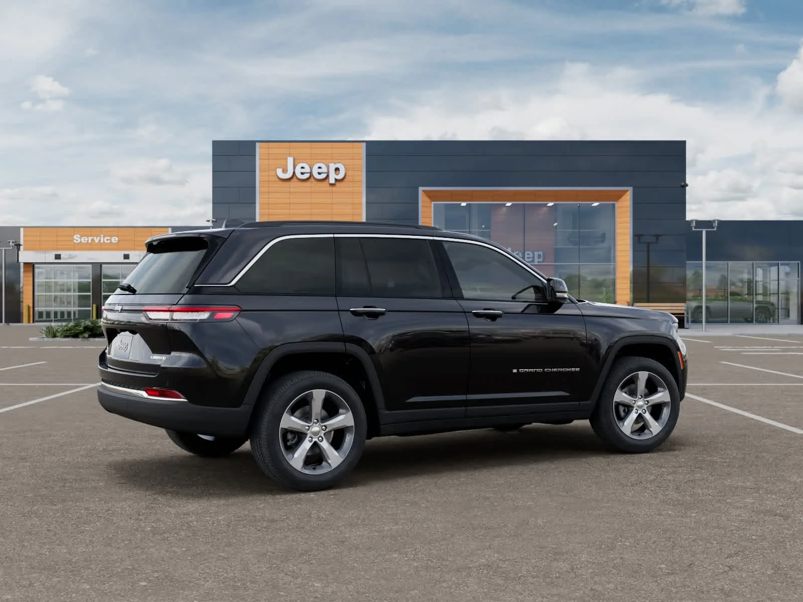 New 2026 Diamond Black Crystal Pearlcoat Jeep Limited image 4