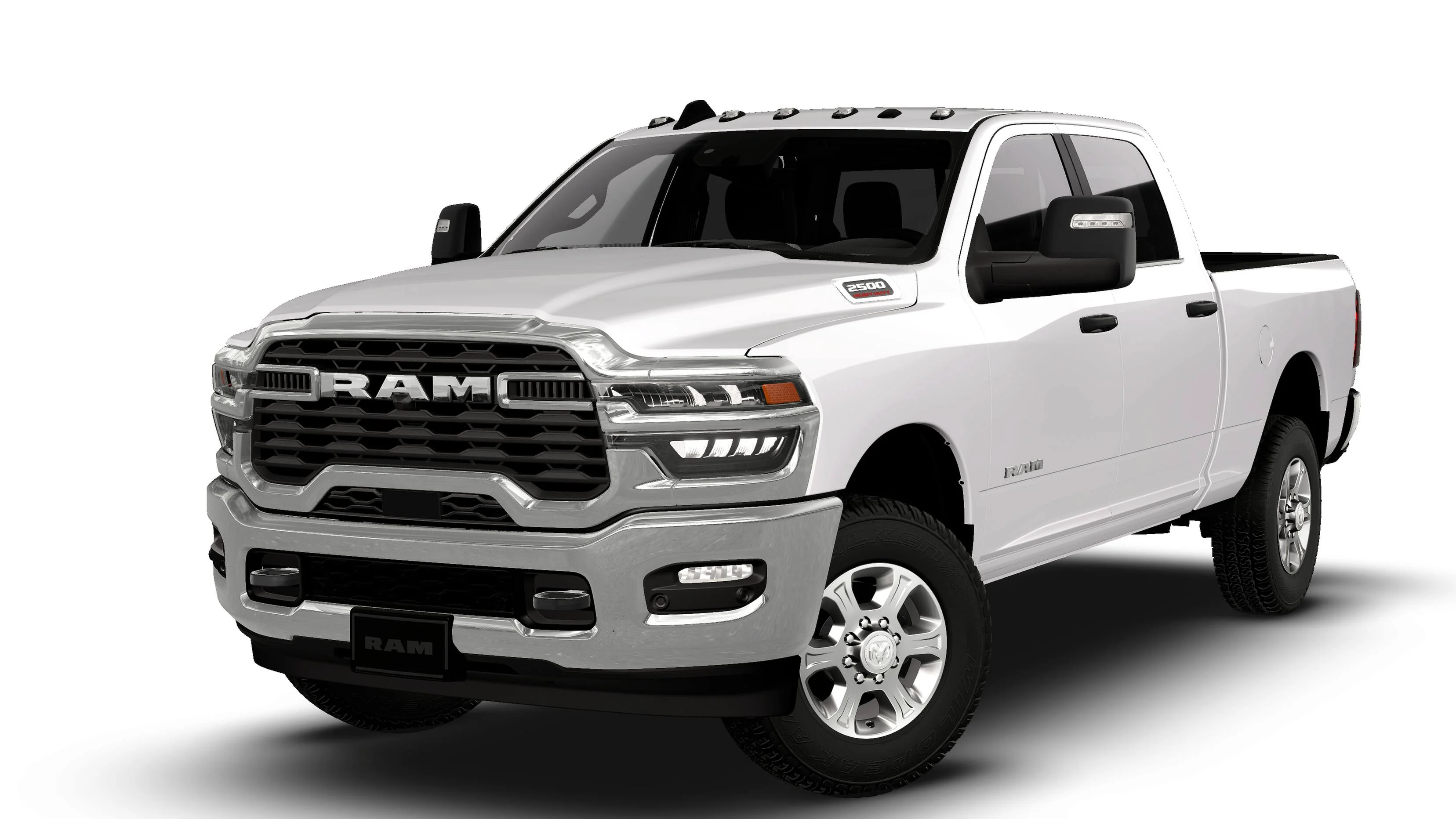 New 2026 Bright White Clear-Coat Exterior Paint RAM Big Horn image 13