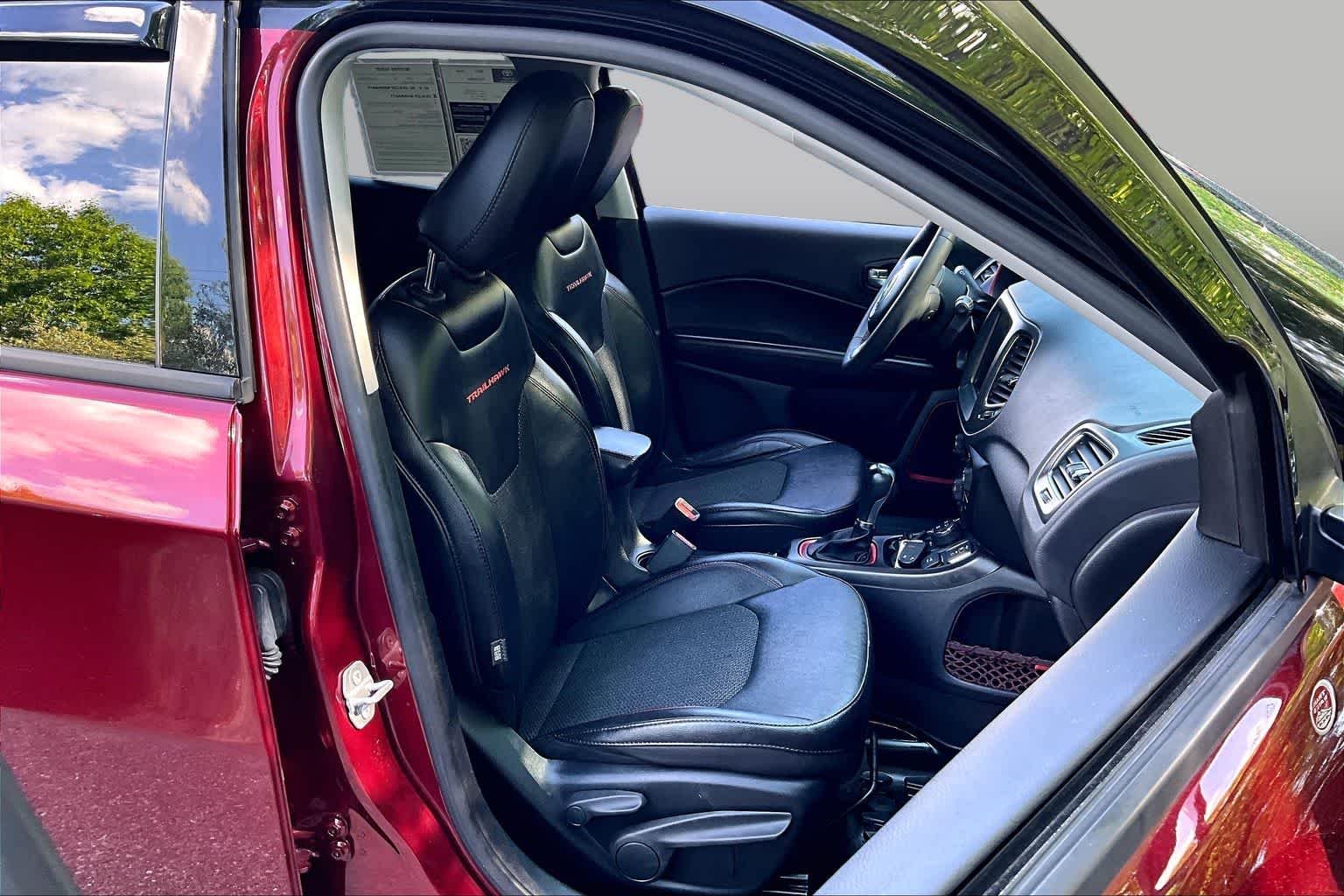 Used 2021 Velvet Red Pearlcoat Jeep Trailhawk image 8