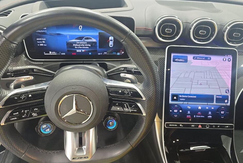 Used 2024 Obsidian Black Metallic Mercedes-Benz AMG® C 43 image 9