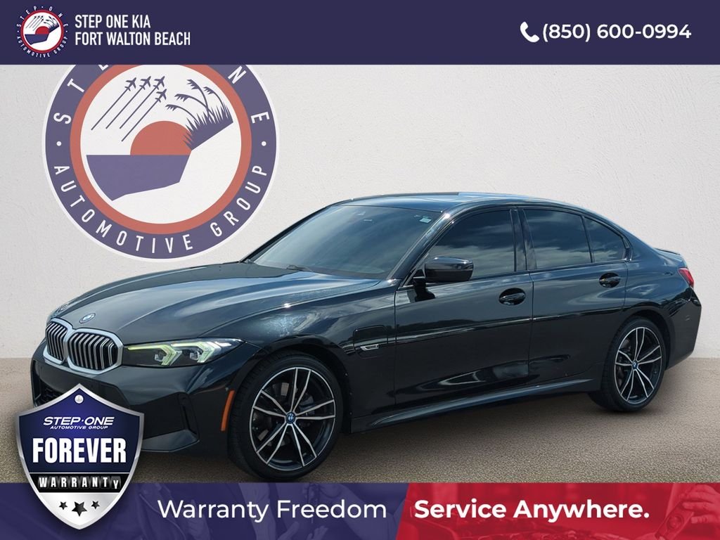 Used 2023 Black BMW 330e iPerformance image 1