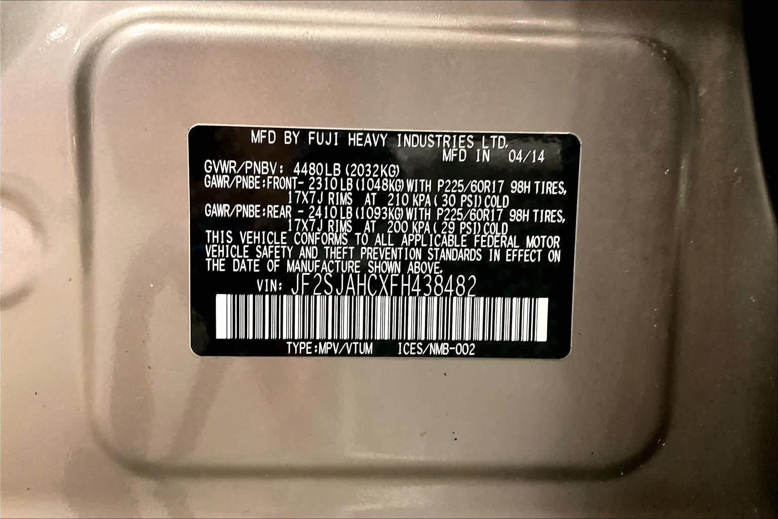 Used 2015 Burnished Bronze Metallic Subaru 2.5i Limited image 36
