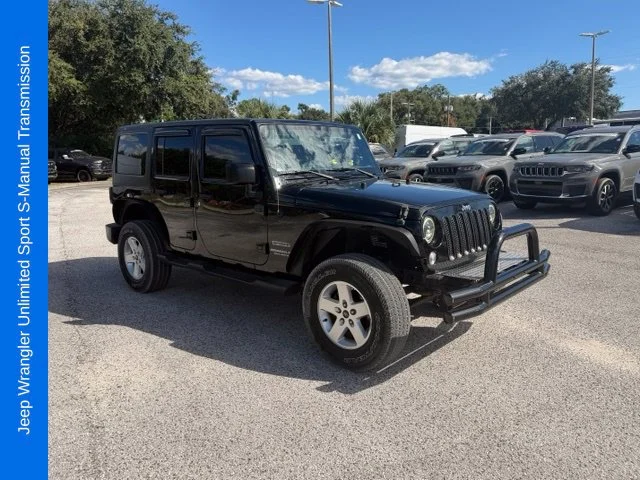 Used 2017 Black Jeep Unlimited Sport image 1