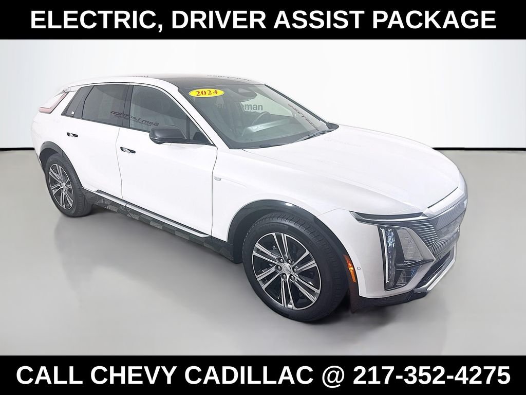 Used 2024 Cadillac LYRIQ Luxury 2 with VIN 1GYKPRRK3RZ118365 for sale in Champaign, IL