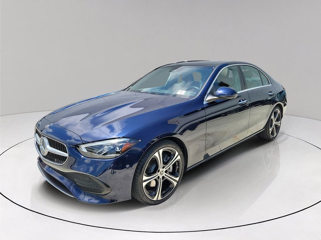 Certified Used 2022 Blue Mercedes-Benz C 300 image 3