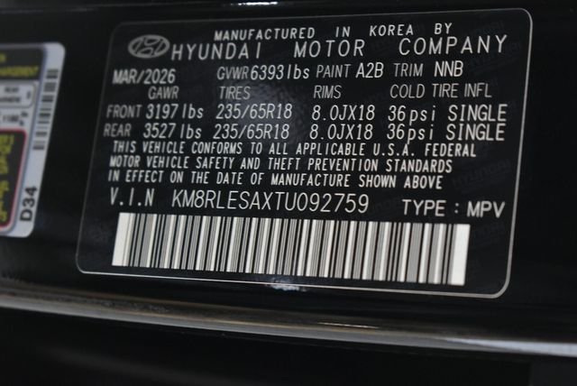 New 2026 Black Hyundai SEL 7P image 51