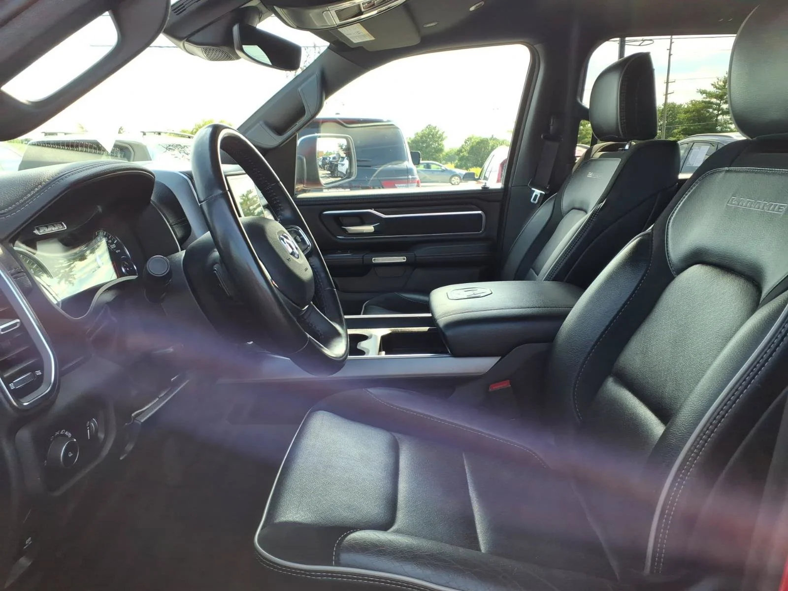 Used 2024 Flame Red Clearcoat Ram Laramie image 25