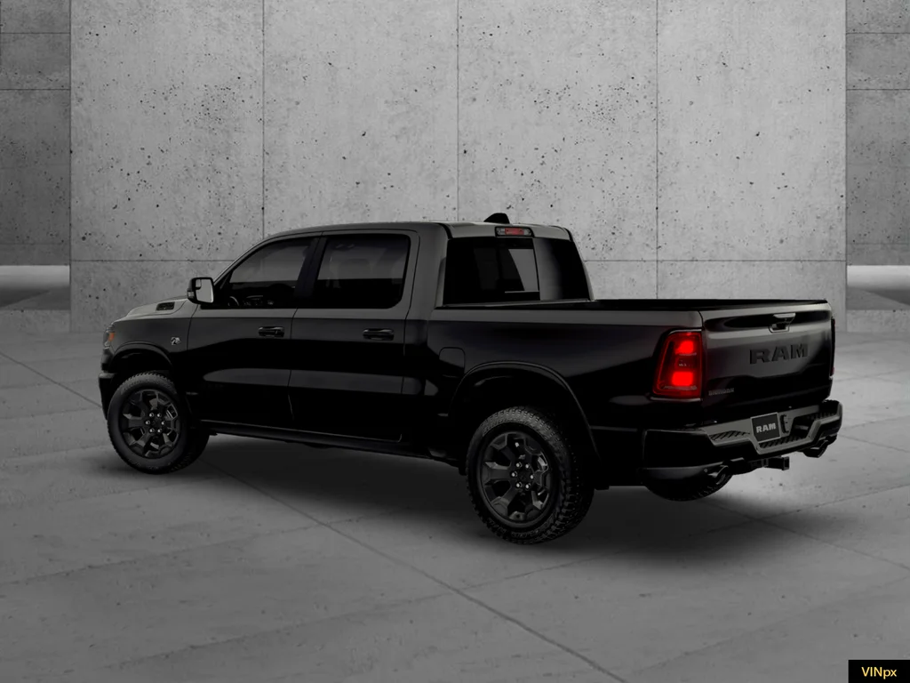New 2026 Diamond Black Crystal Pearl-Coat Exterior Paint RAM Big Horn/Lone Star image 3
