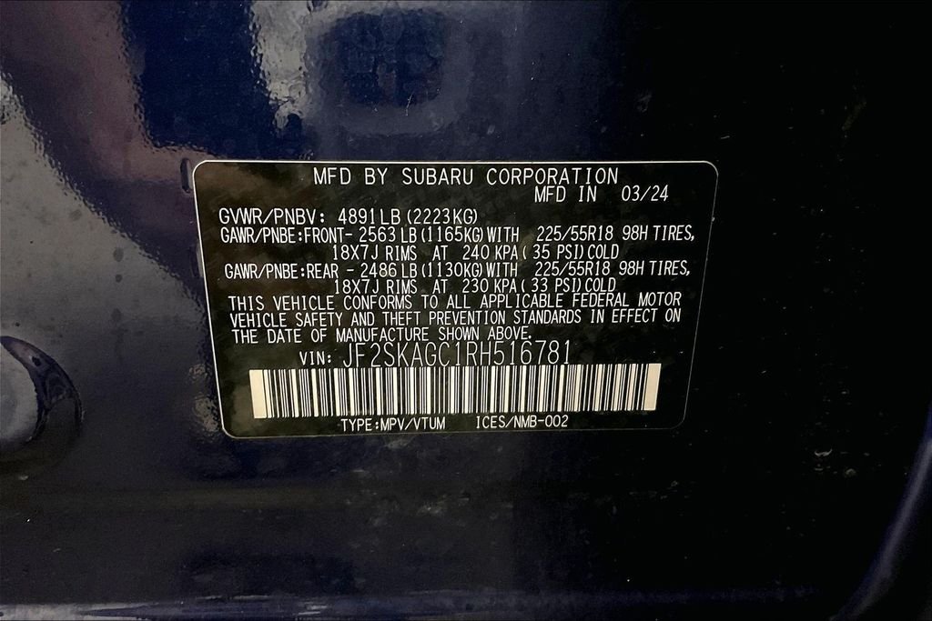 Used 2024 Blue Subaru Sport image 40
