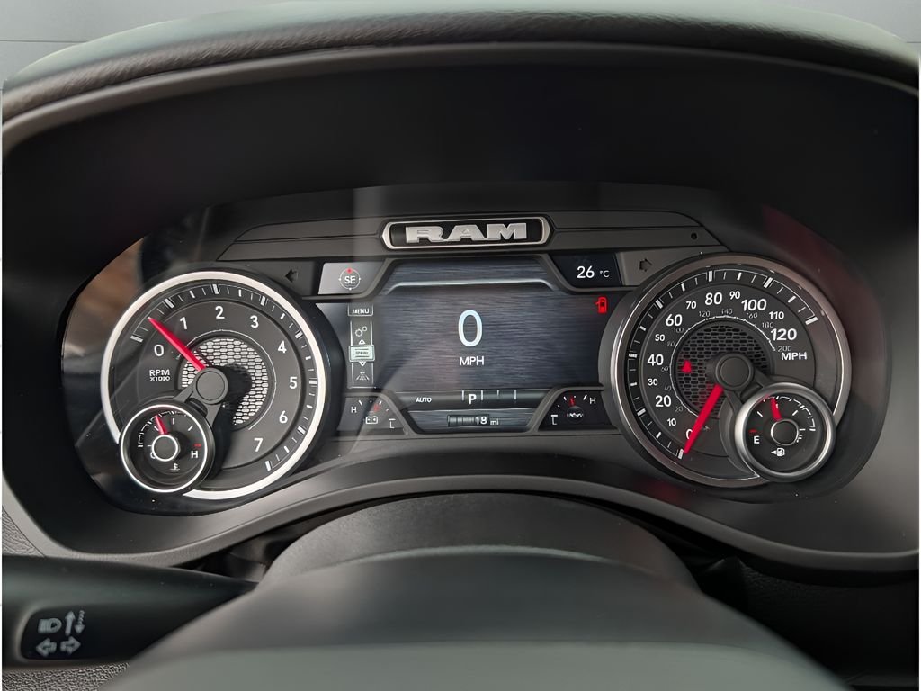New 2026 Granite Crystal Metallic Clear-Coat Exterior Paint RAM Big Horn Night Edition Hemi 4x4 Crew Cab image 20