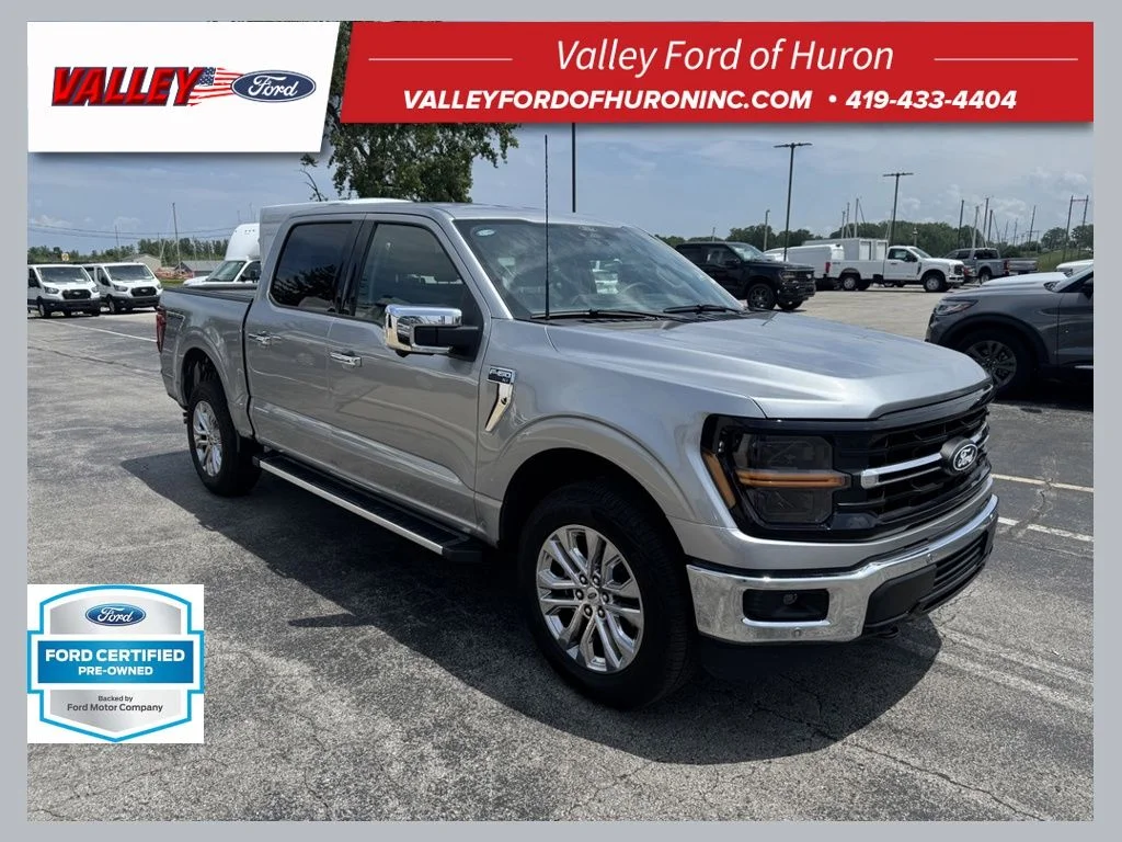 Certified Used 2024 Silver Metallic Ford XLT image 1