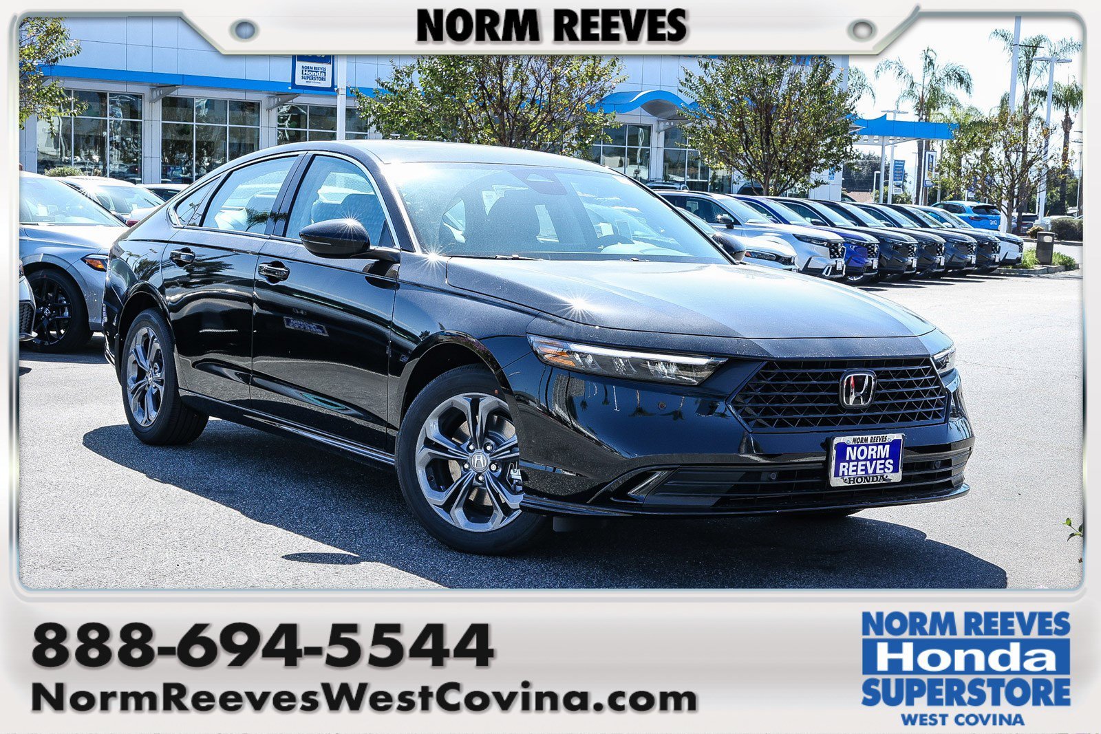 New 2026 Crystal Black Pearl Honda EX-L Sedan image 1