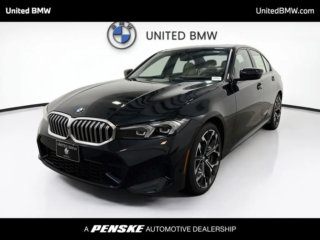 New 2026 Black Sapphire Metallic BMW 330i image 1