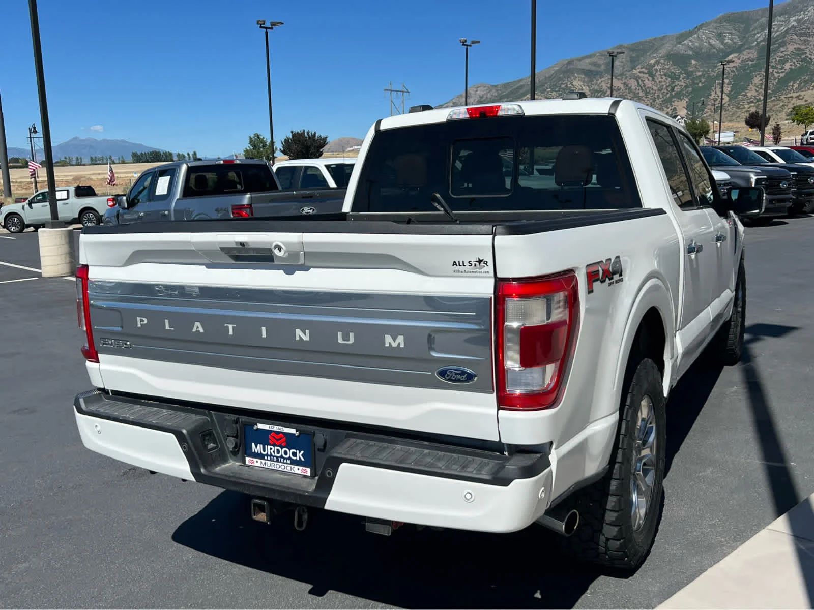 Used 2021 Star White Metallic Tri-Coat Ford Platinum image 8