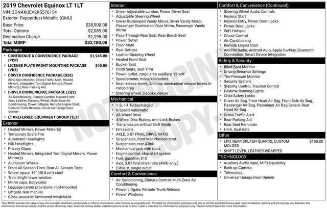 Used 2019 Gray Chevrolet LT image 31