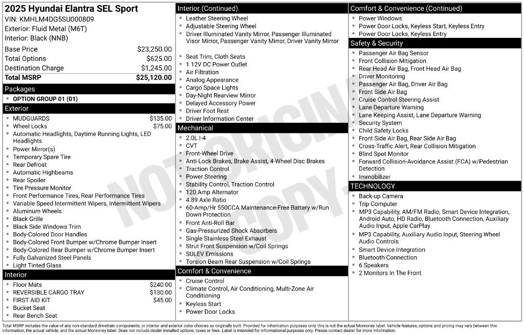 Certified Used 2025  Hyundai SEL Sport image 30