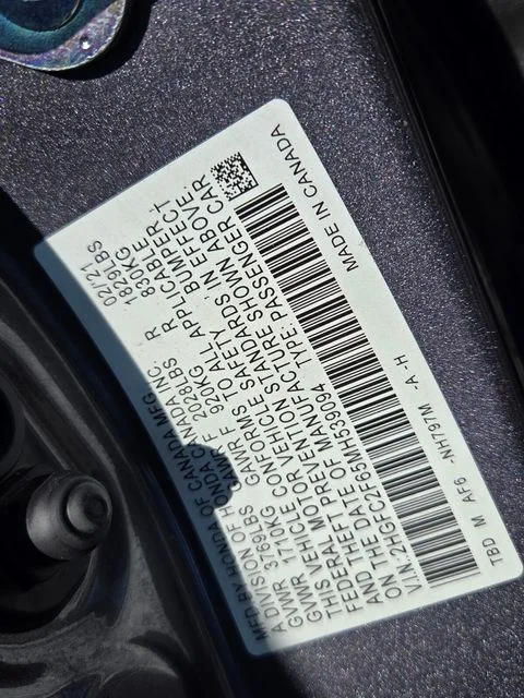 Used 2021 Gray Honda LX image 18