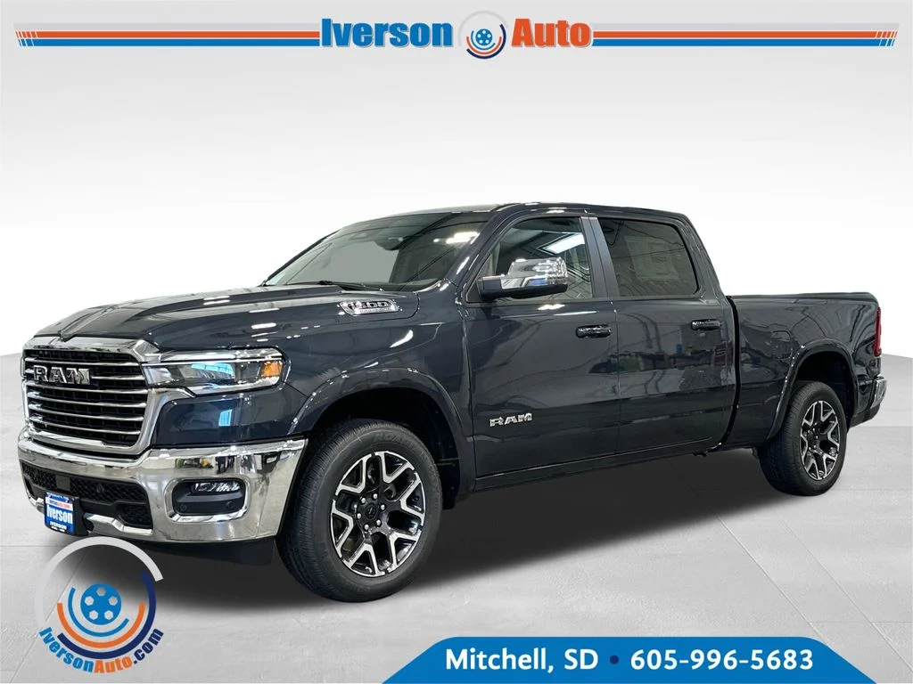 New 2026 Forged Blue Metallic Exterior Paint RAM Laramie image 3