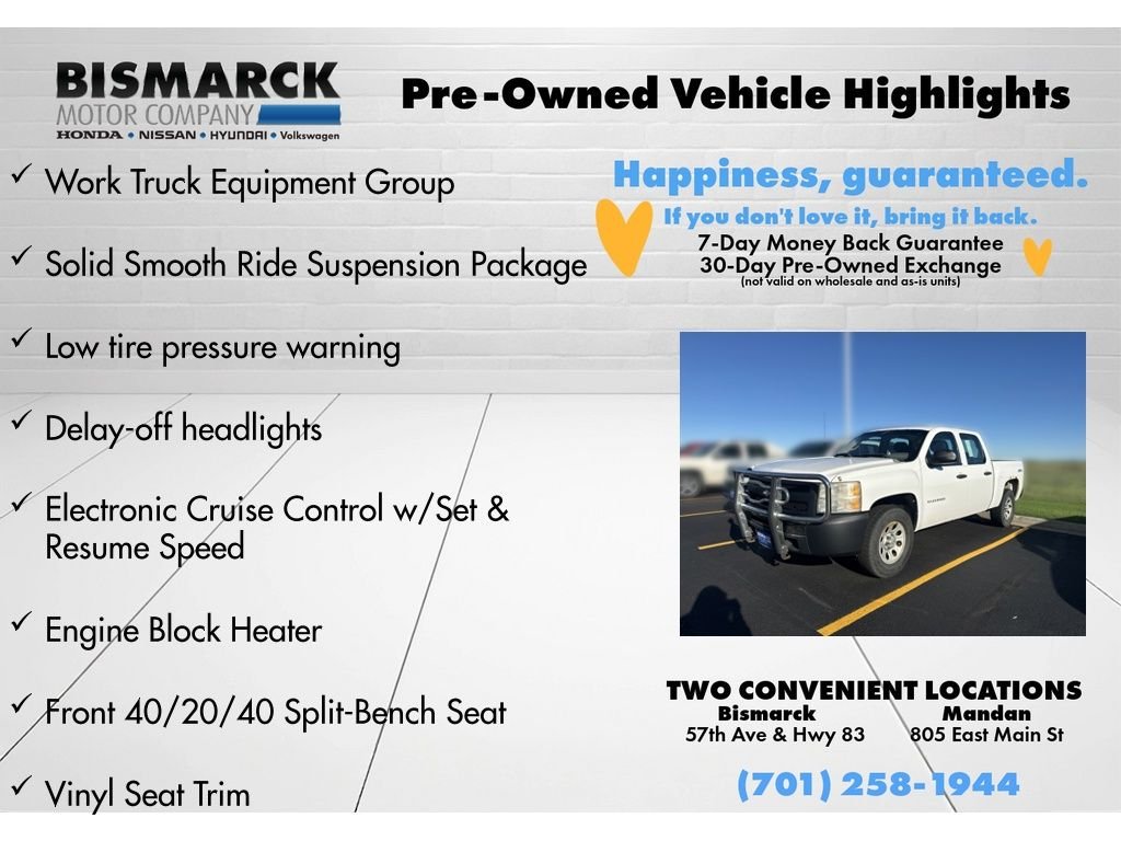 Used 2010 White Chevrolet Work Truck image 8