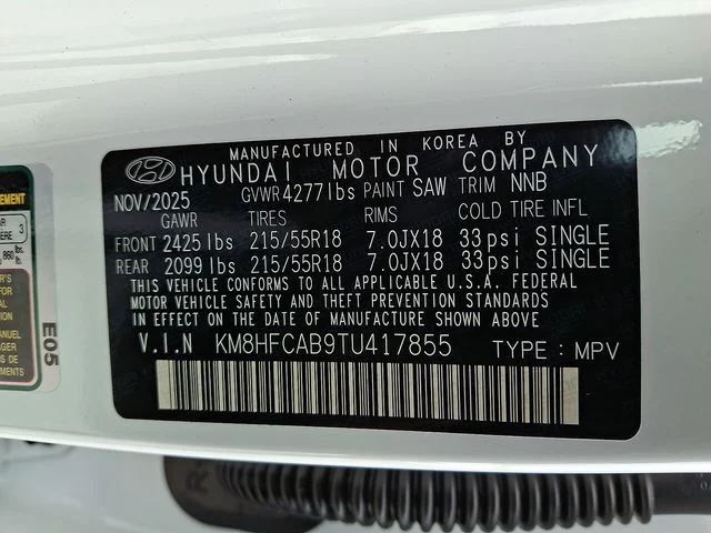 New 2026 White Hyundai SEL Sport image 19
