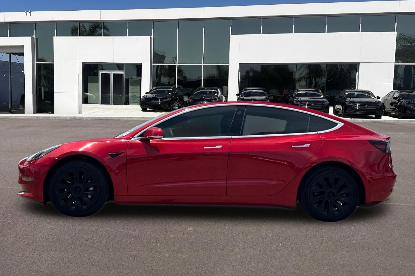 Used 2020 Red Multi-Coat Tesla Standard Range Plus image 6