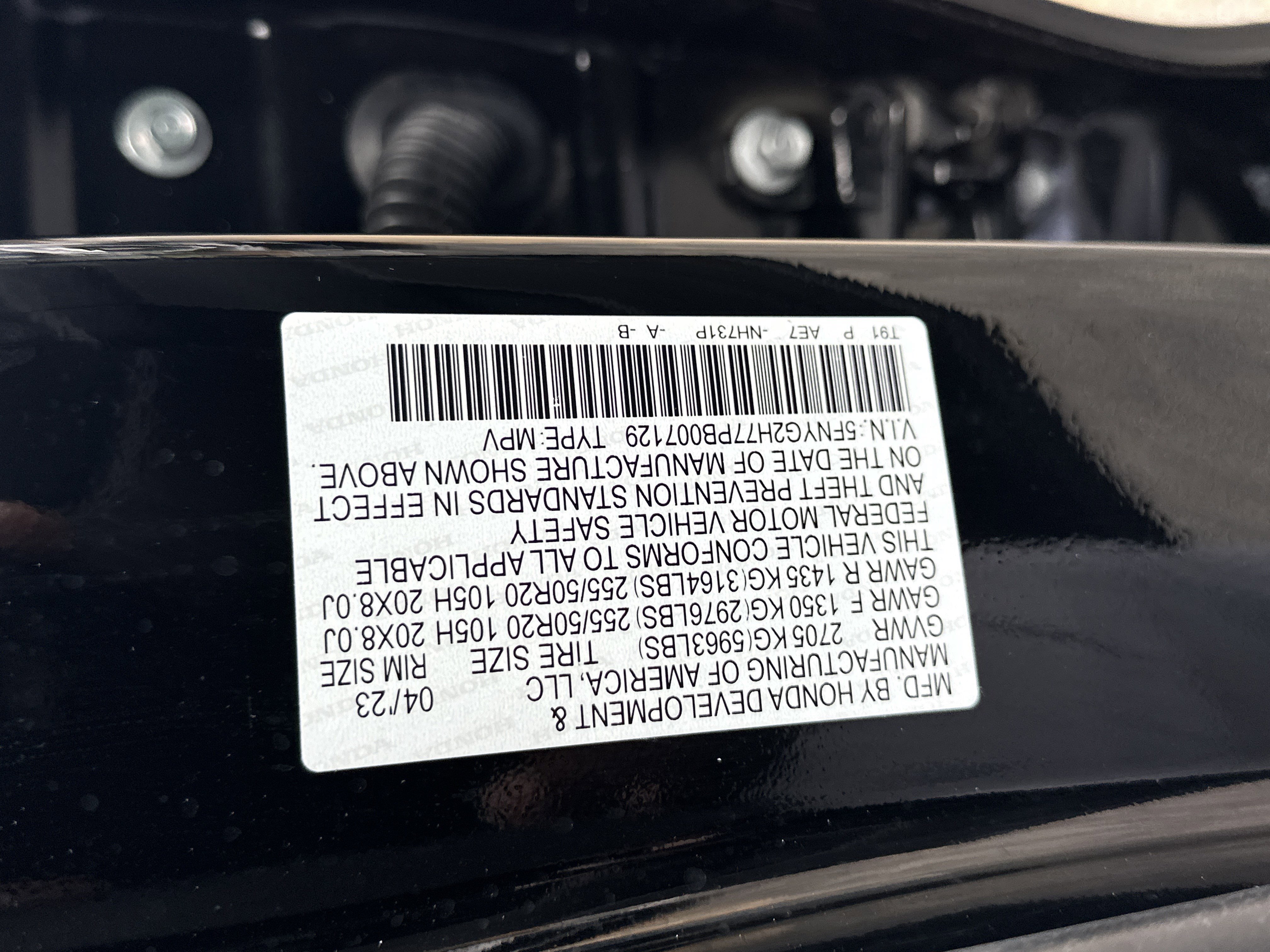 Used 2023 Crystal Black Pearl Honda Touring image 38