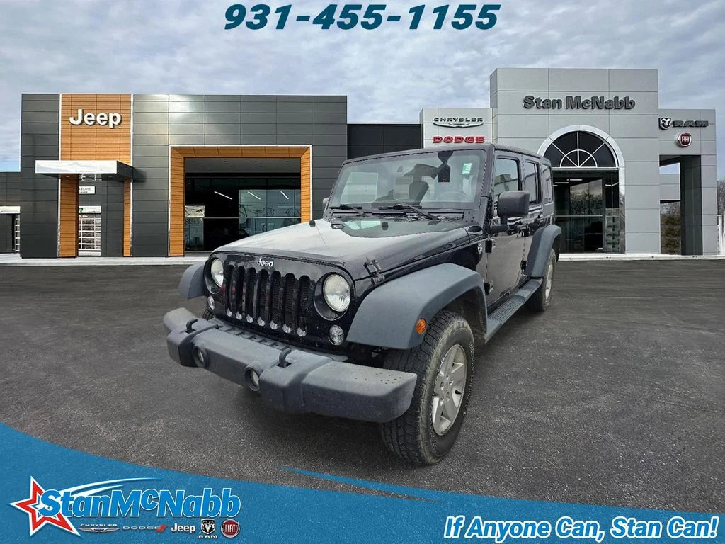 Used 2014 Black Clearcoat Jeep Sport image 1