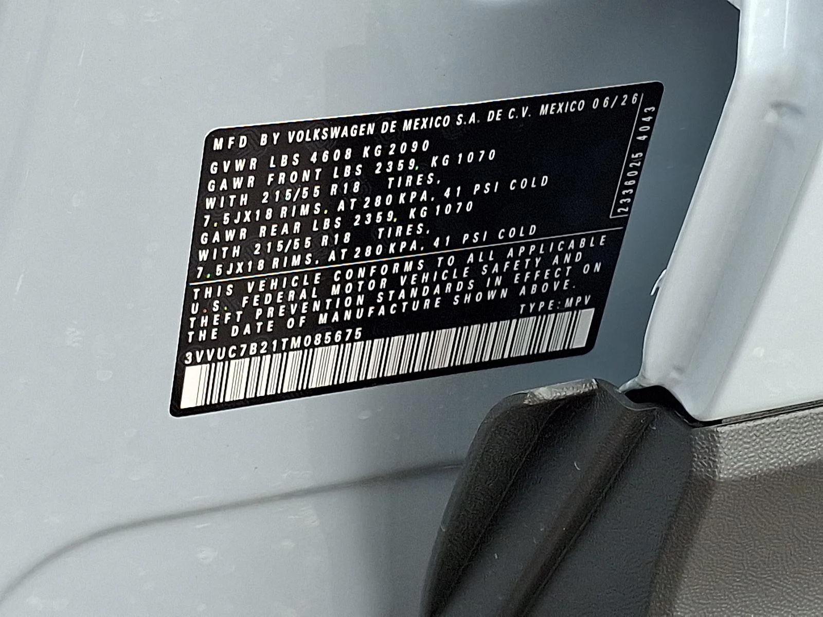 New 2026 Monument Gray Volkswagen SE image 20