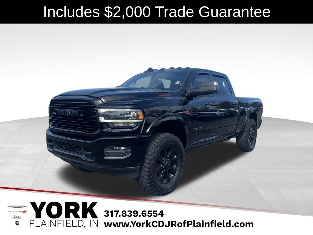 Black 2019 RAM 2500 Laramie Crew Cab 4WD Pickup Truck Four-Wheel Drive 6-Speed Automatic